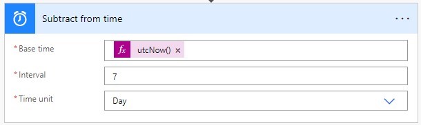 set recurrence with flow