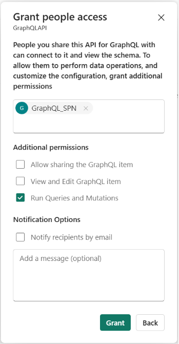 grant GraphQL API access permissions
