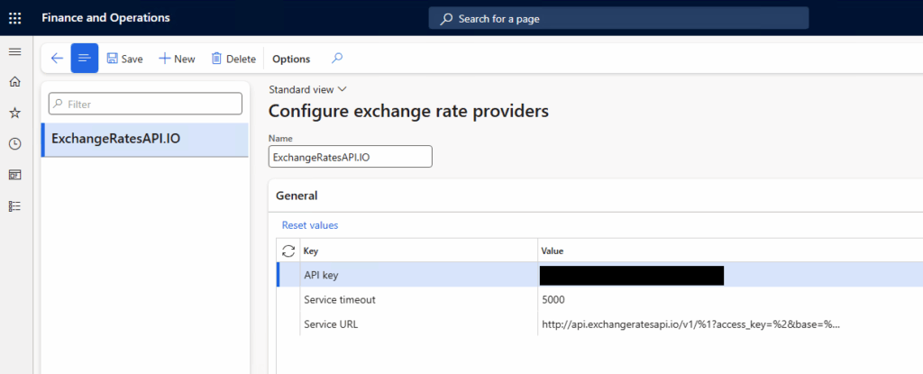 configure exchange rate providers