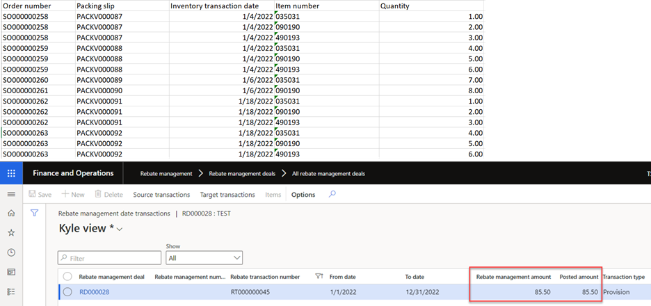 proving out the configuration