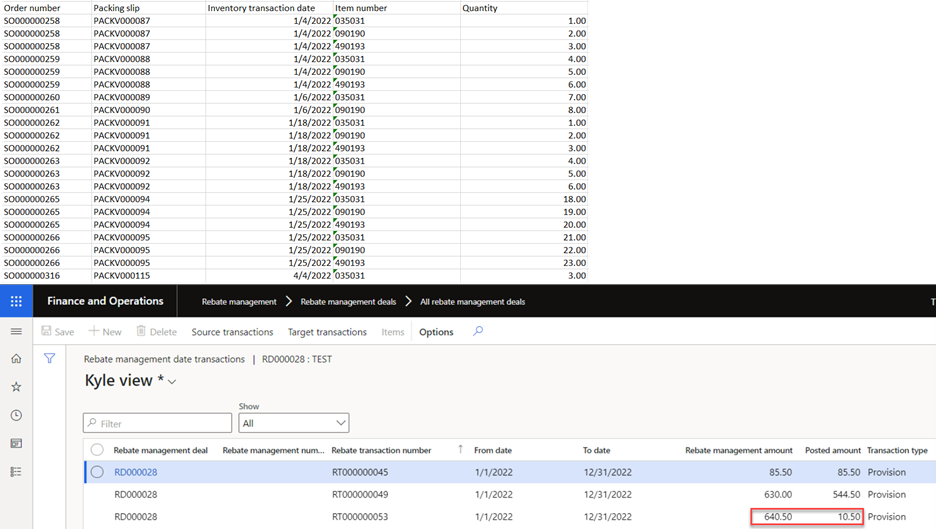 accounting for future differences in D365FO